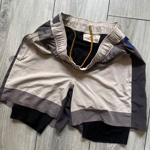 lululemon X ROBERT GELLER Take the Moment Lined Short 6" Gray / Blue |  L